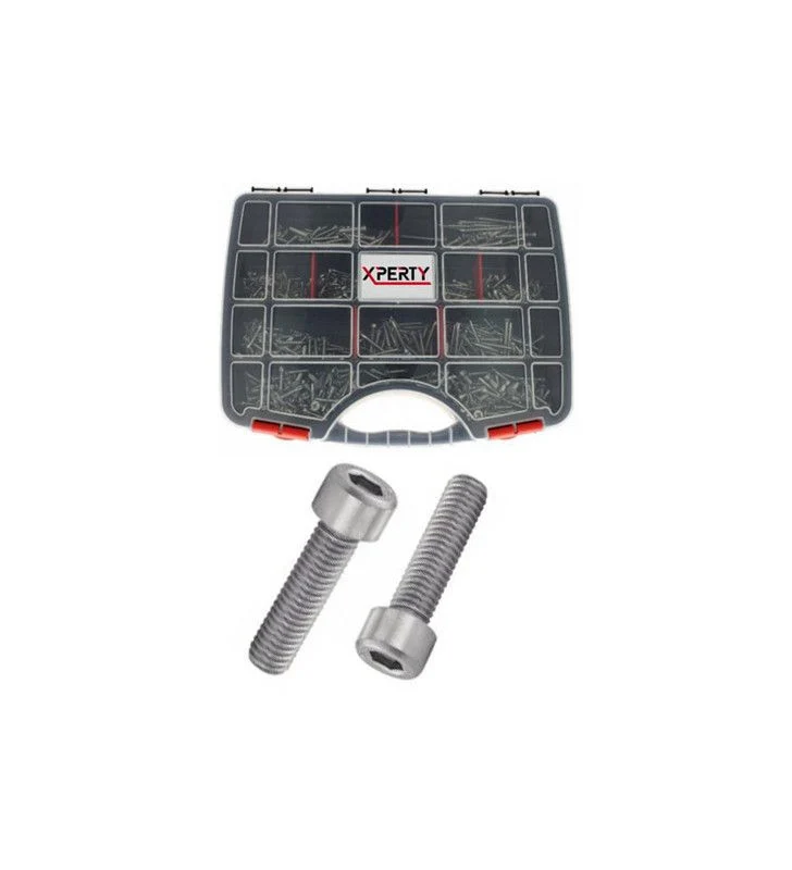 Coffret de 212 vis à métaux acier zingué Tête cylindrique -XPE0461734 Xperty