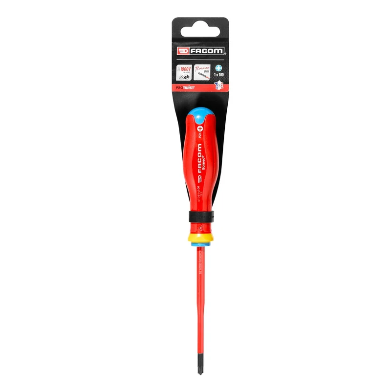[ATDB1X100TVE.PB] Tournevis PROTWIST® Borneo®, isolé, 1 000 V, pour têtes mixtes, 1 x 100 mm