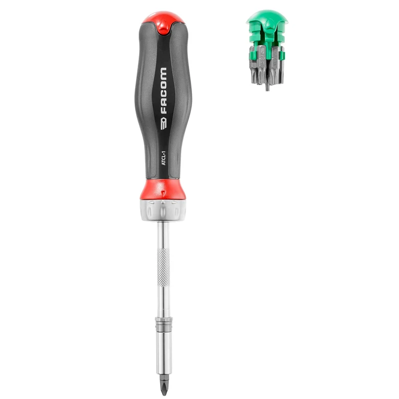 [ATCL.1PB] Tournevis à cliquet PROTWIST®, 3 en 1 et 15 embouts 1/4"