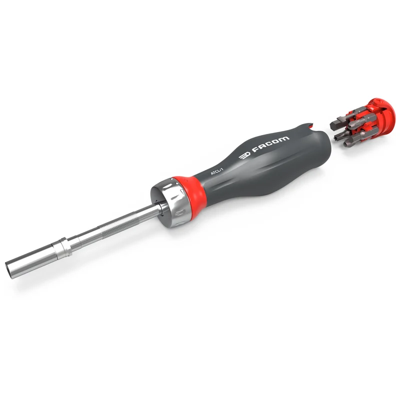 [ATCL.1PB] Tournevis à cliquet PROTWIST®, 3 en 1 et 15 embouts 1/4"