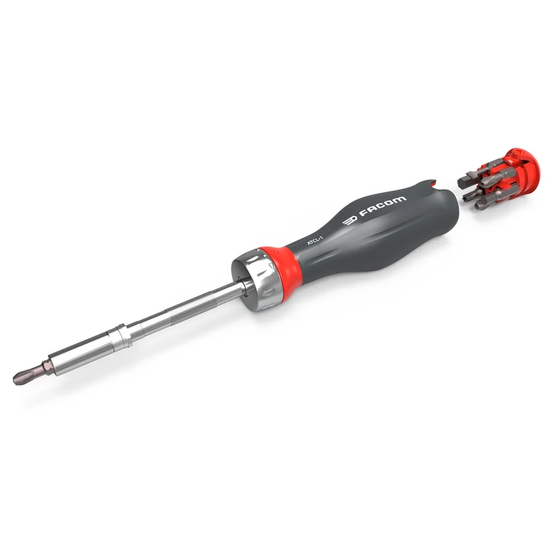 [ATCL.1PB] Tournevis à cliquet PROTWIST®, 3 en 1 et 15 embouts 1/4"