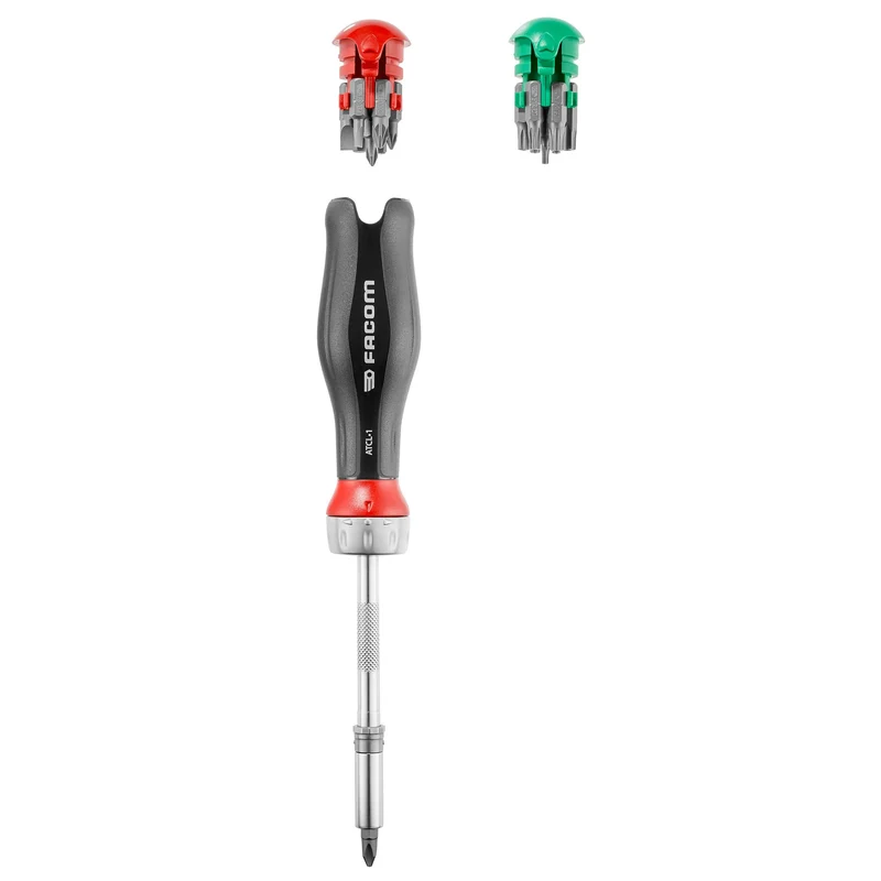 [ATCL.1PB] Tournevis à cliquet PROTWIST®, 3 en 1 et 15 embouts 1/4"