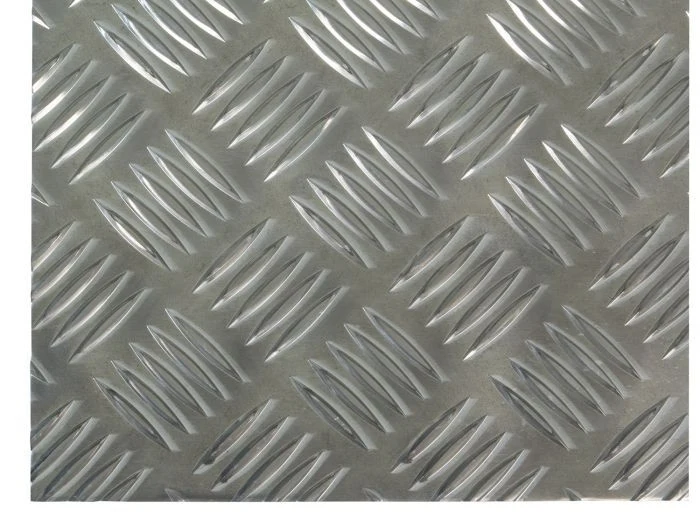 Tôle plate damier / striée en aluminium épaisseur 3 mm 1000x500 mm