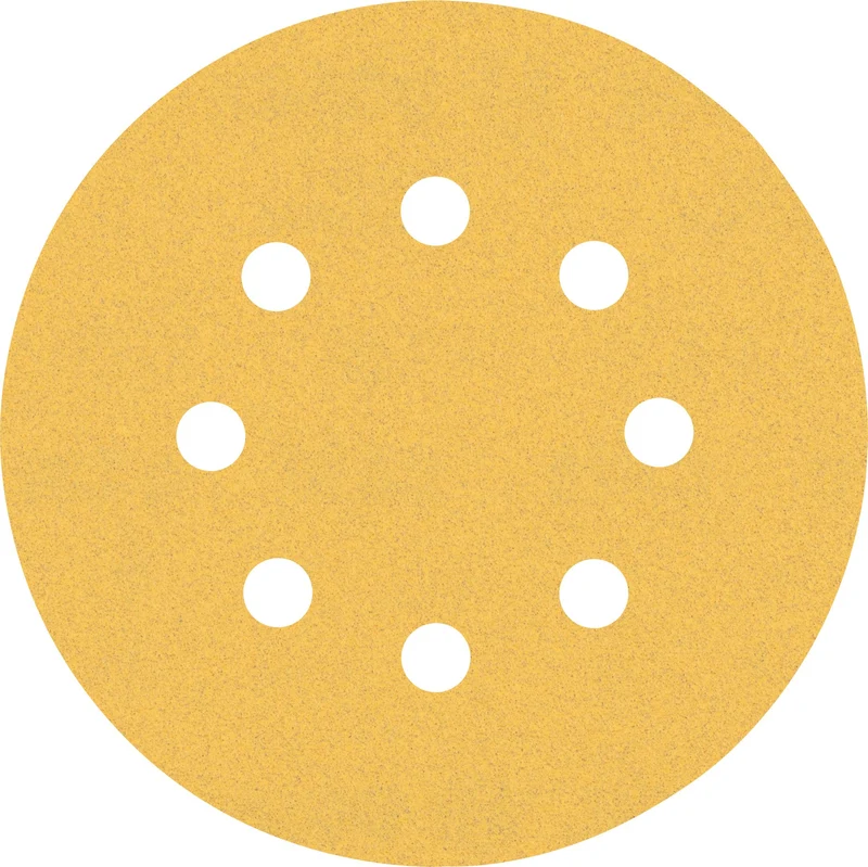 Feuille abrasive Expert C470 pour ponceuses excentriques 125mm, 8 trous, G120 5 pces