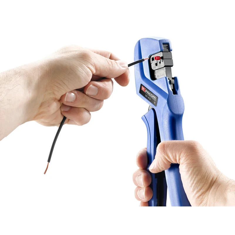 [821416] Pince à sertir pour cosses pré-isolées, capacité 0.25-0.75 1-1.5, 2.5, 4, 6, 10 mm²