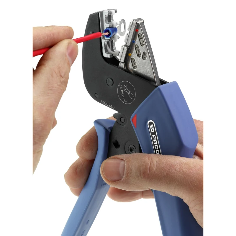 [673838] Pince à sertir à cliquet SERKAN® pour cosses pré-isolées