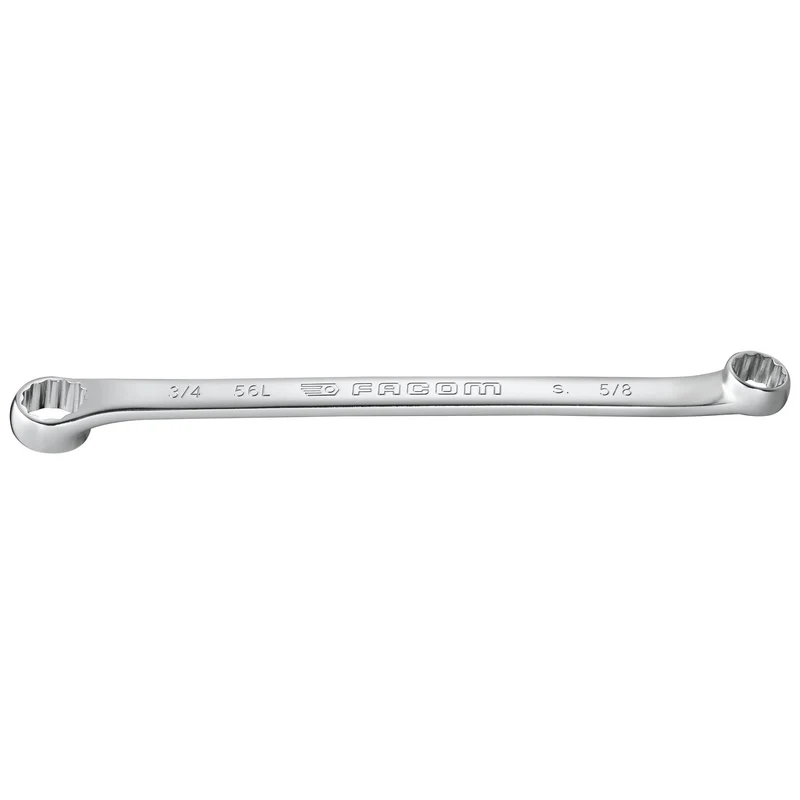 [56L.7/16X1/2] Clé polygonale longue contrecoudée inclinée 10° pouces