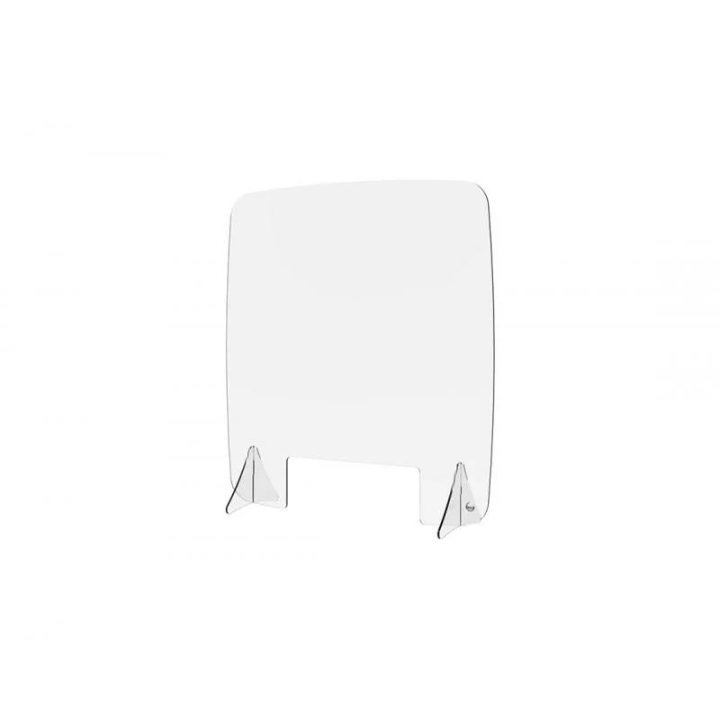 Cloison de protection en plexiglass sur pied lg 900mm x ht 650 mm - 139HGP