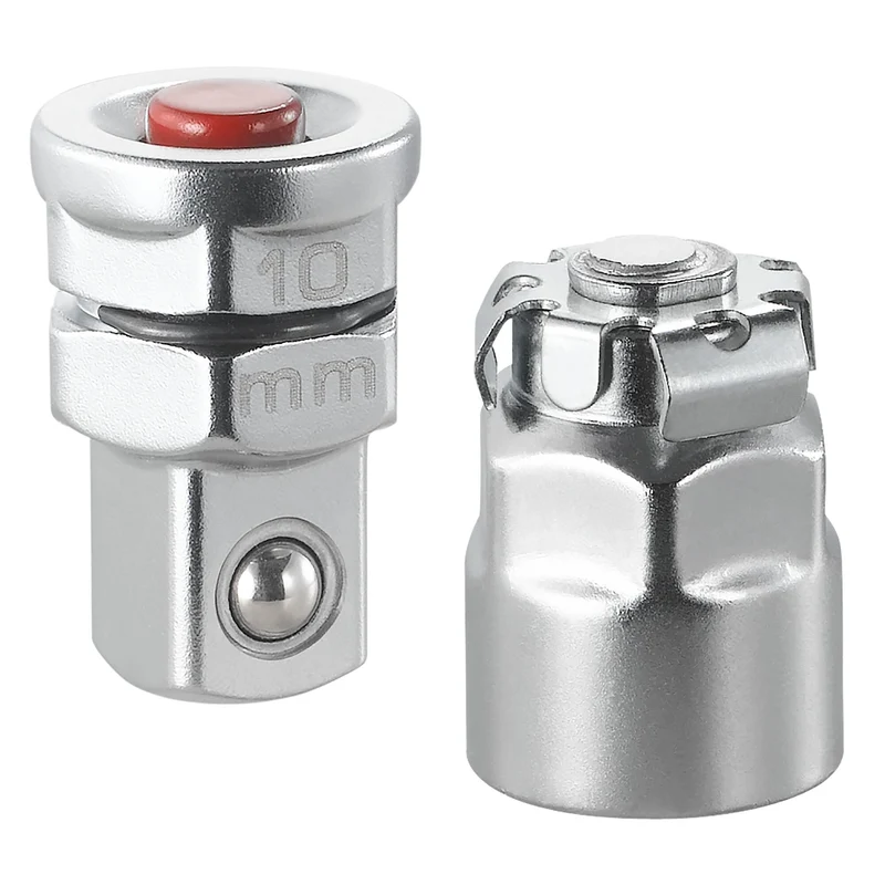 [467.ADAPT10MM] Lot de 2 adaptateurs pour clés, 10 mm vers carré 1/4"