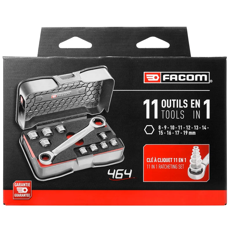 [464.J1APB] Jeu de clés double embouts, livrées en MBOX, 11 pièces
