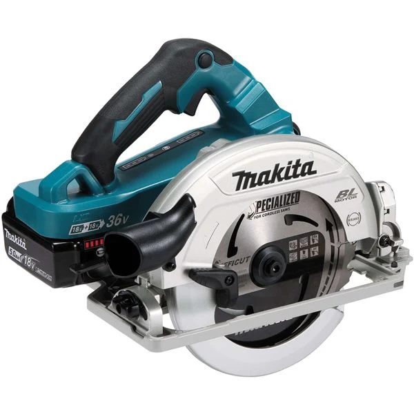 Scie circulaire 36 V 2 x 18 V Li-Ion BL1850B ø 190 mm Makita DHS782PT2J