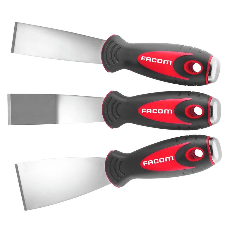 [235.J1PB] Jeu de 3 grattoirs inox
