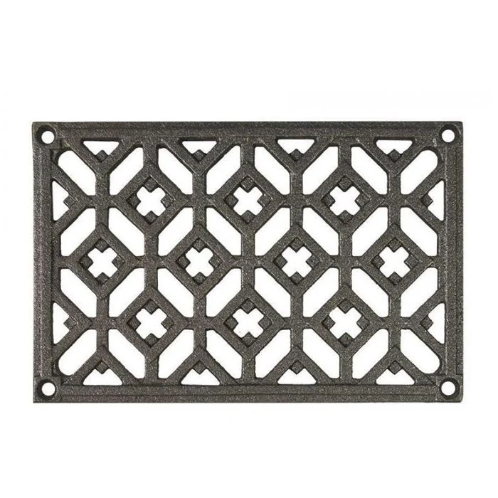 Grille d'aération rectangulaire en fonte