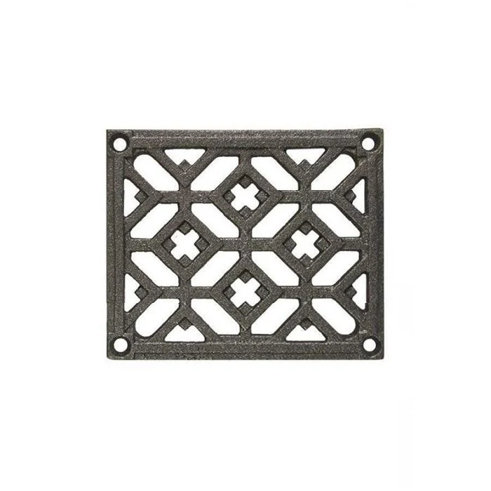 Grille d'aération rectangulaire en fonte