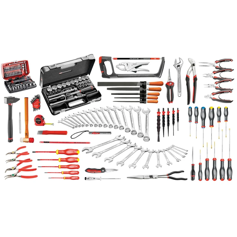 [2074.M130A] Sélection maintenance industrielle 165 outils - coffre 4 tiroirs