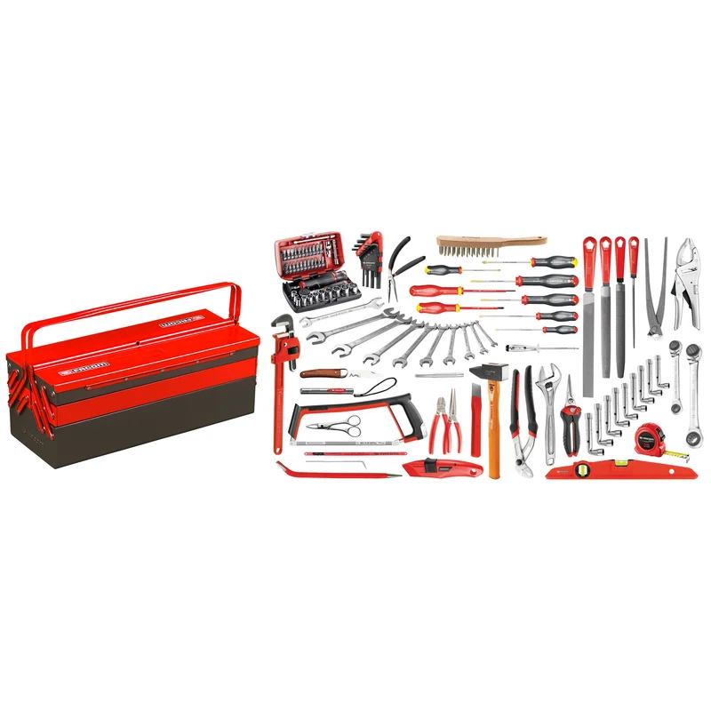 [2046.SG4A] Sélection services généraux 112 outils - boîte à outils métal