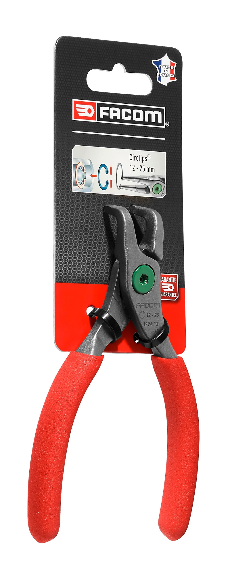 [199G.13PB] Pince pour Circlips® intérieurs, becs 90°, 8-13 mm