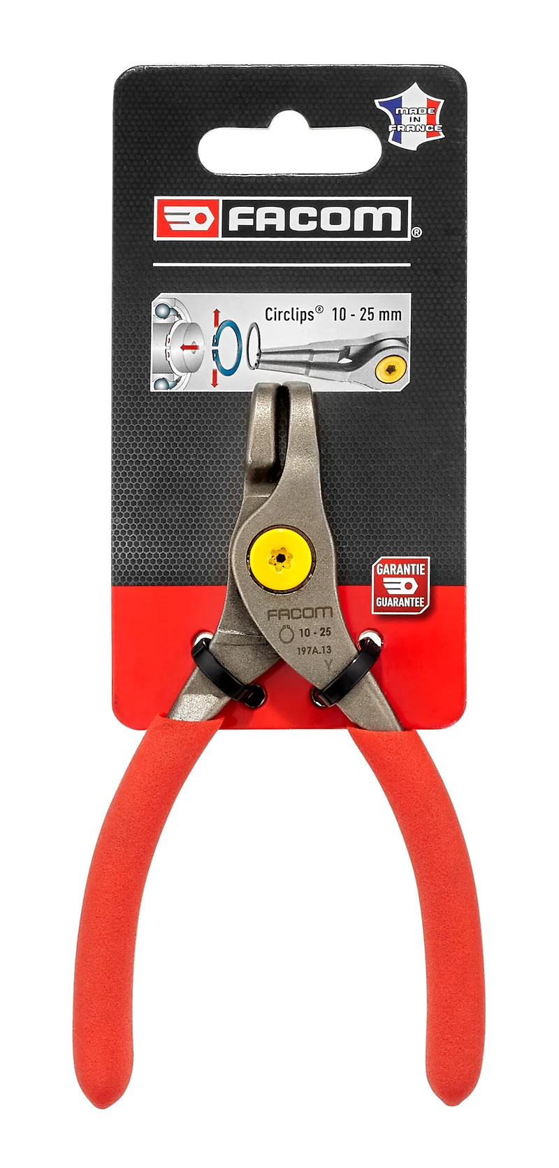 [197G.13PB] Pince pour Circlips® extérieurs, becs 90°, 10-25 mm