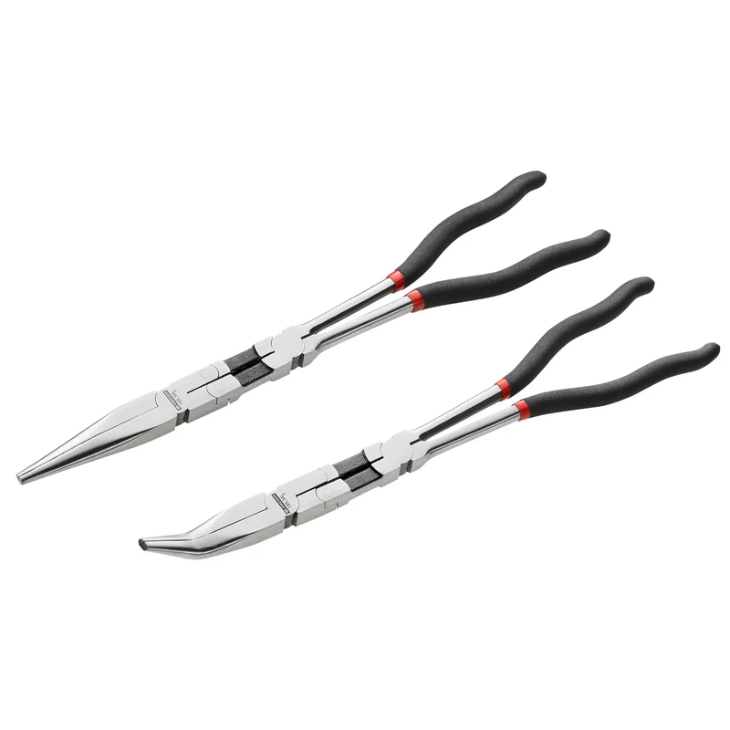 [185.2L] Jeu de 2 pinces extra longues à double articulation