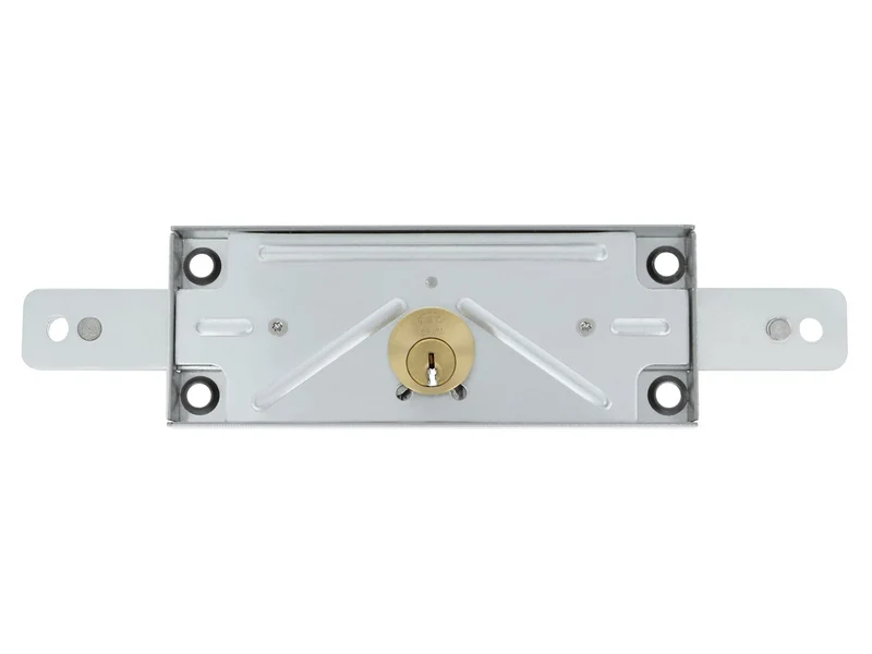 Serrure métallique pour volet roulant avec cylindre de longu 23515