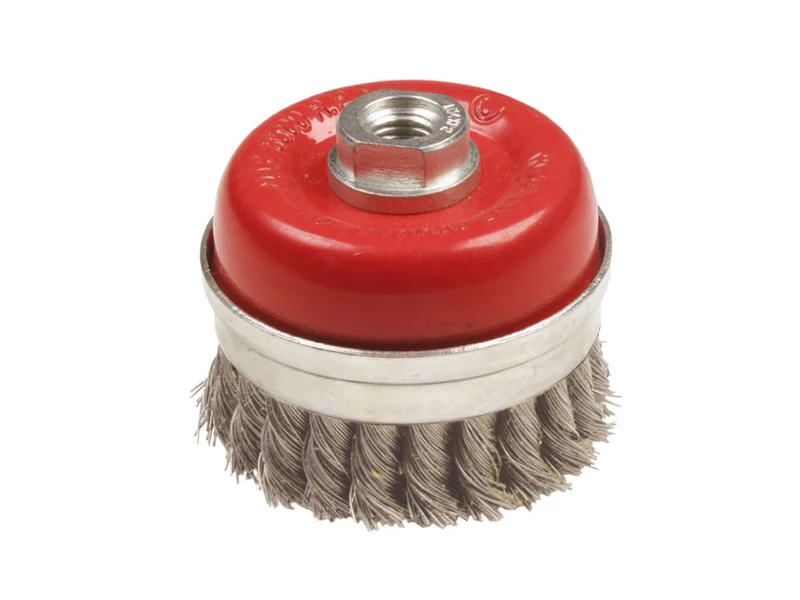 Brosse coupée avec fil torsadé trempé M14 - 80 x 0,5 x 24 mm 13768