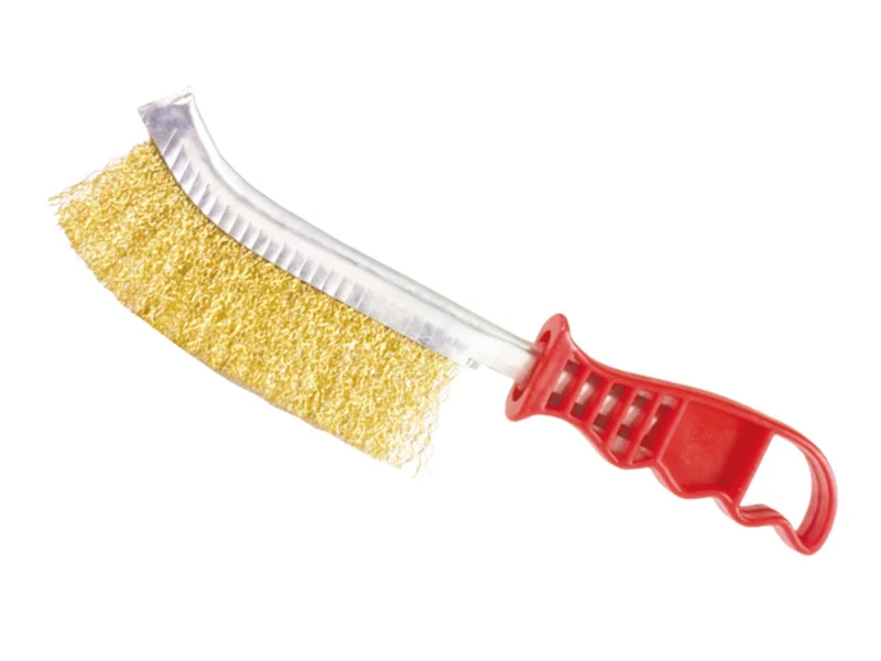 Brosse manuelle avec manche en plastique et avec fil de fer 13726