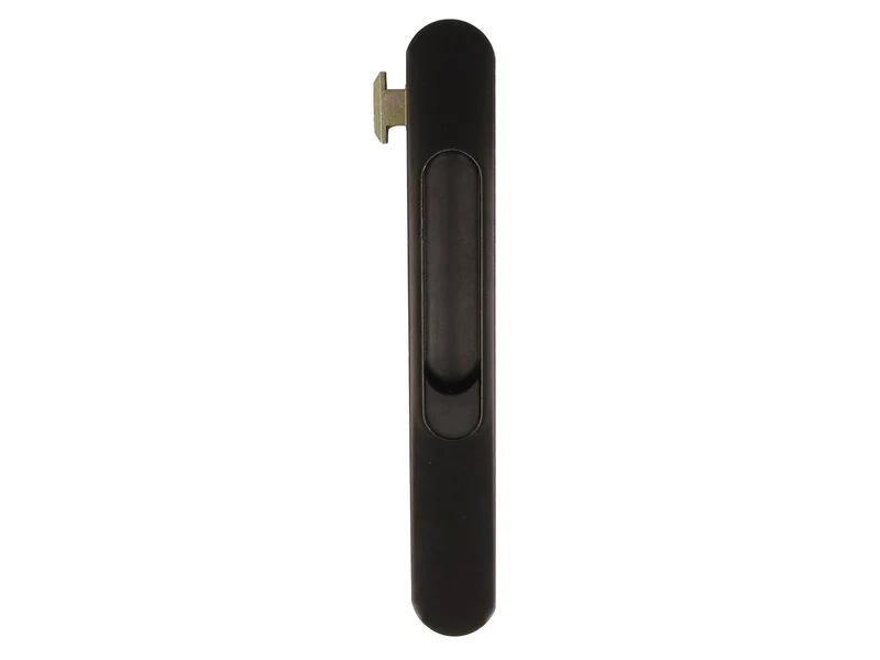 Fermeture noire en aluminium à emboutir pour fenêtres et portes coulissantes 22657