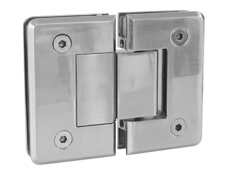 Charnière plat, en Zamak, pour portes de cabines vitrées. La AMIG19959