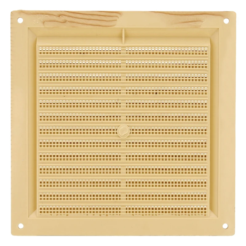 Grille d'aération en ABS 170 x 170 mm avec moustiquaire effet bois AMIG23233