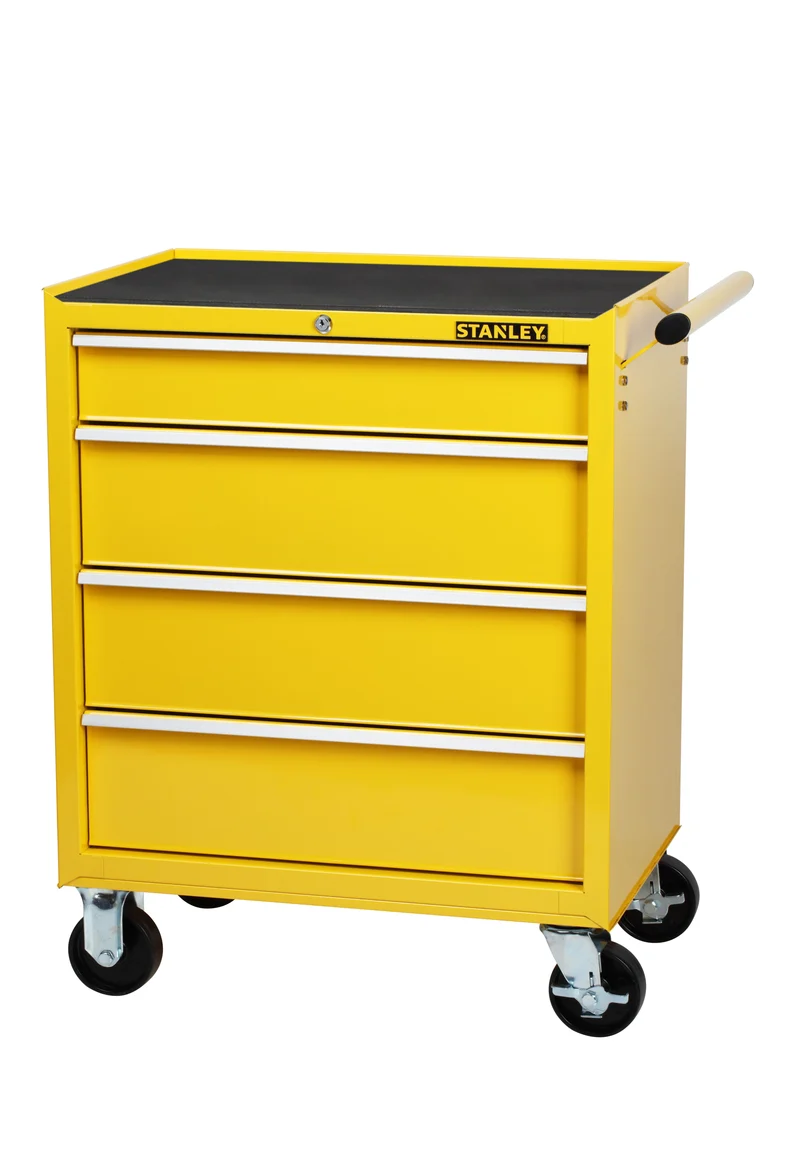 Servante d'atelier jaune en métal 4 tiroirs Stanley STMT1-75063