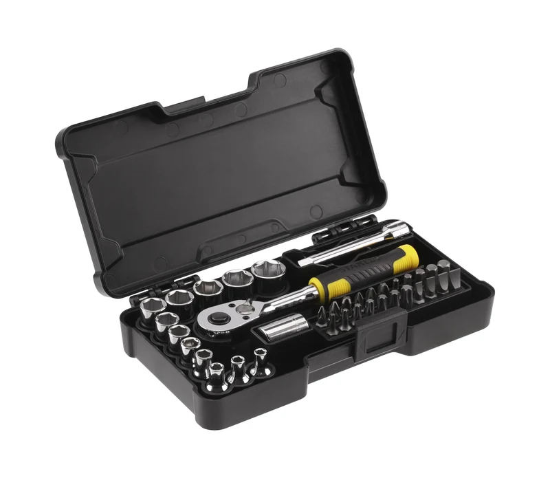 Coffret De Douilles Compact 1/4" - Jeu De 37 Pcs Stanley STMT82672-0
