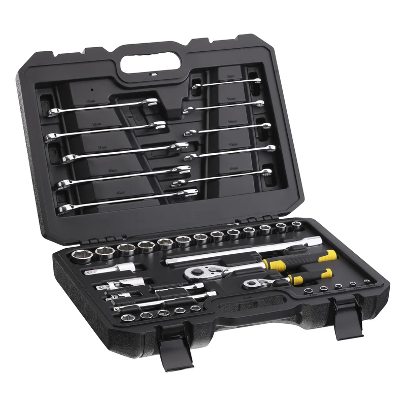 Coffret De Douilles 1/4" 1/2" + Clés Mixtes - Jeu De 41 Pcs Stanley STMT82832-1