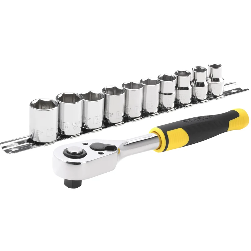 Cliquet 72 Dents  3/8 + 10 Douilles  11 Pcs Stanley STMT82670-0