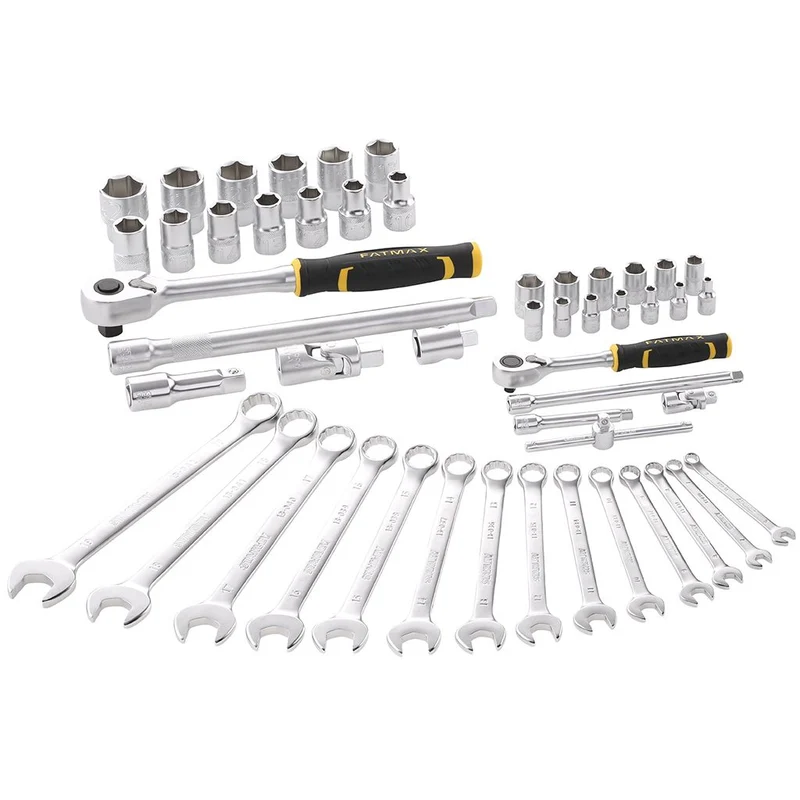 Coffret De Douilles 1/4" 1/2" + Clés Mixtes - Jeu De 50 Pcs - Fatmax Stanley FMMT82827-1