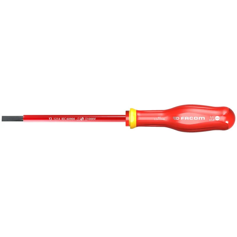 Tournevis Protwist plat 6.5x150 isolé 1000V AT6.5X150VE Facom