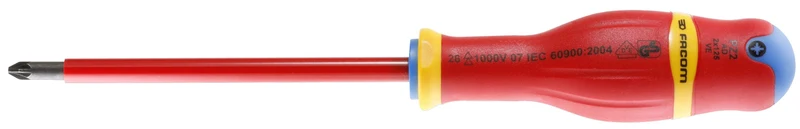 ATD.VE - Tournevis PROTWIST isolé 1000 Volts pour vis cruciformes Pozidriv ATD1X100VE Facom