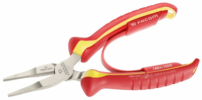 188A.VE - Pinces à becs plats isolées 1000 Volts 188A.16VE Facom