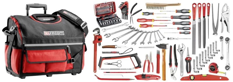 Sélection services généraux 112 outils - boîte à outils textile BSR20.SG4A Facom