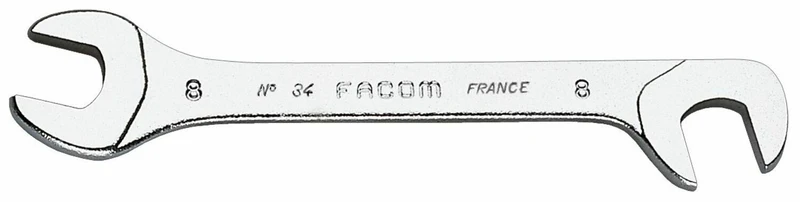 34 - Clé à fourches micromécanique" tàªtes inclinées à 15° et 75° métriques 34.10 Facom"