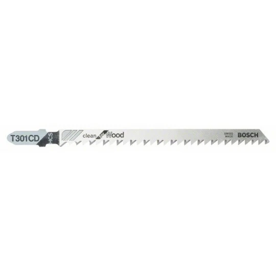 5 lames de scie sauteuse T 301 CD Bosch 2608637590