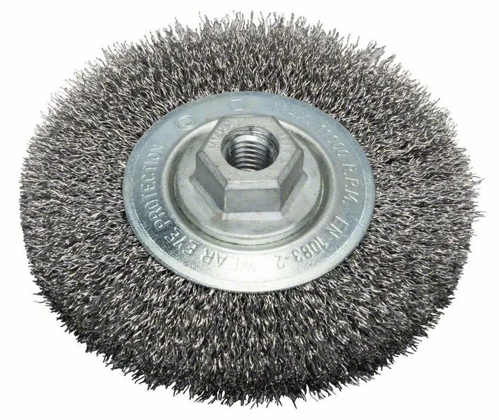 Brosse circulaire 115 mm à fils dacier ondulés Bosch 2608622100