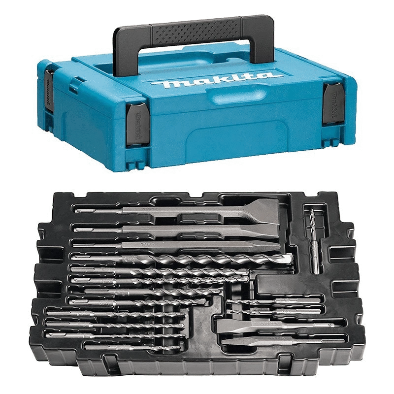 Coffret Makpac 17Pcs Sds-Plus Forets,Pics & Burin Makita B-52059