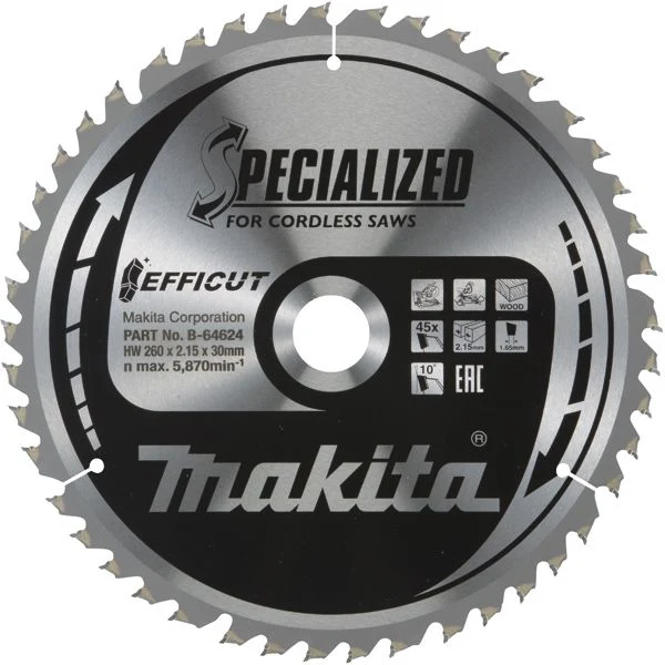 Lame Carbure Efficut 305x30x100T Makita B-67278