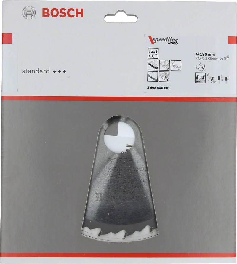 Lame de scie circulaire Speedline wood Bosch 2608640801