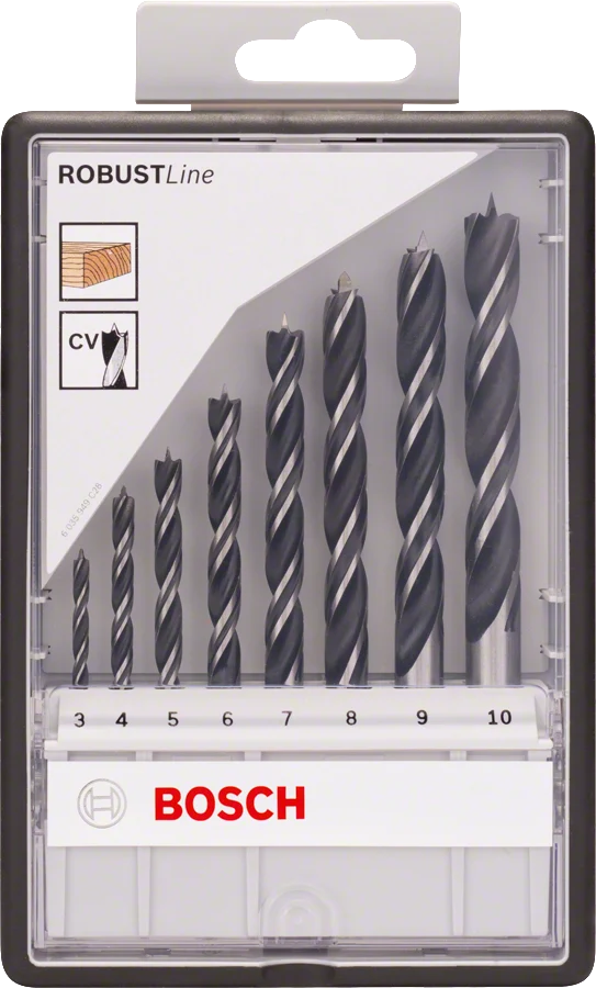 8 Meches Bois Robustline Bosch 2607010533