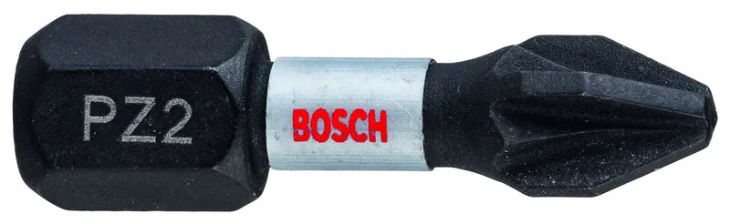 2 Embouts Vissage Impact 25mm Pz2 Bosch 2608522401
