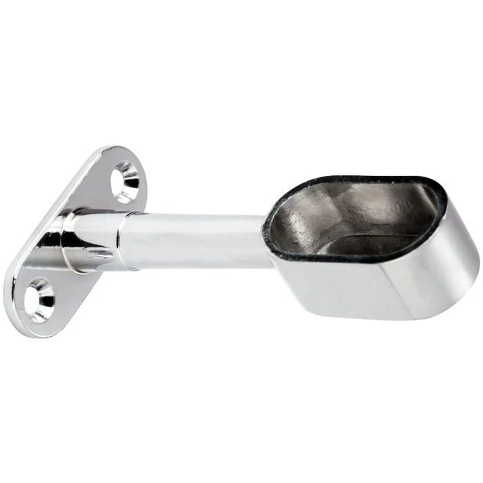 Support de tube ovale ZAMAK ø 30x15 mm