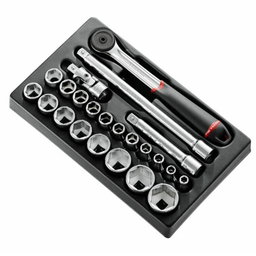Module cliquet douilles 1/2'' 6 pans métriques MOD.S161-36PB Facom