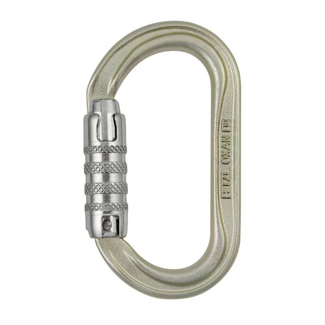 Mousqueton ovale à haute résistance OXAN TRIACT-LOCK PETZL