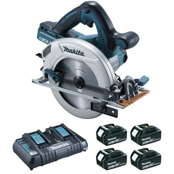Scie circulaire 36 V 2 x 18 V Li-Ion 5 Ahø 190 mm (4 batteries)DHS710PT4J MAKITA